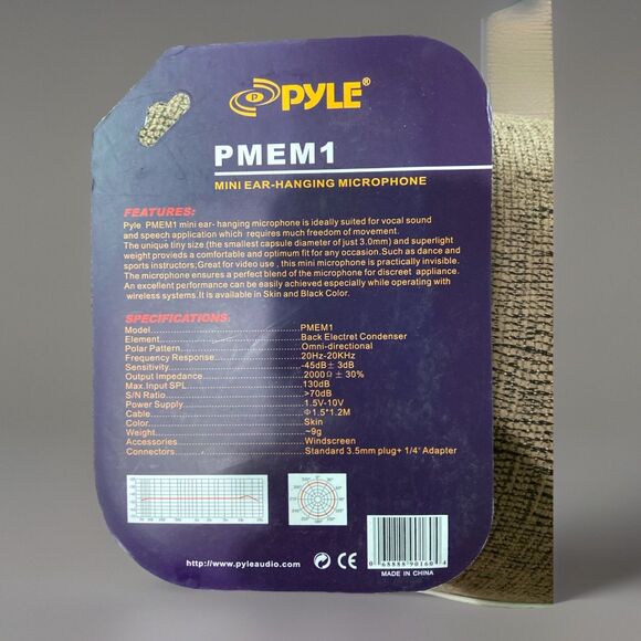 Pyle-Pro Professional Headworn Omni-Directional Microphone 3.5mm/1/4-Inch PMEM1 - Picture 2 of 3